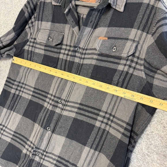 Orvis Men’s Black Grey Plaid Flannel Shirt Cotton Long Sleeve Size XL - Picture 8 of 10